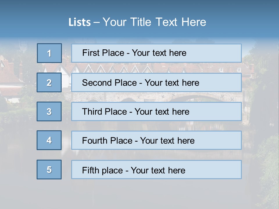 Tidal Maidstone Medway PowerPoint Template
