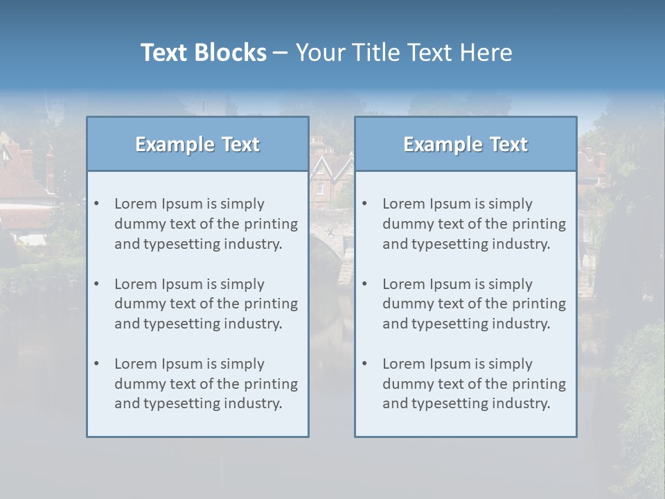 Tidal Maidstone Medway PowerPoint Template
