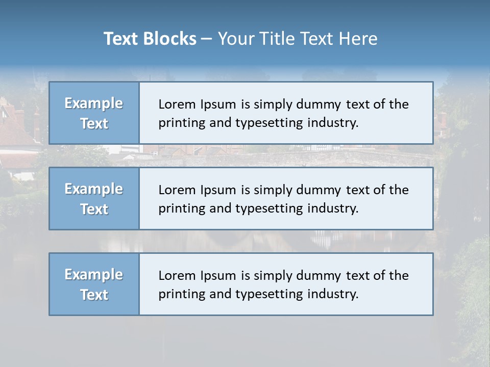 Tidal Maidstone Medway PowerPoint Template