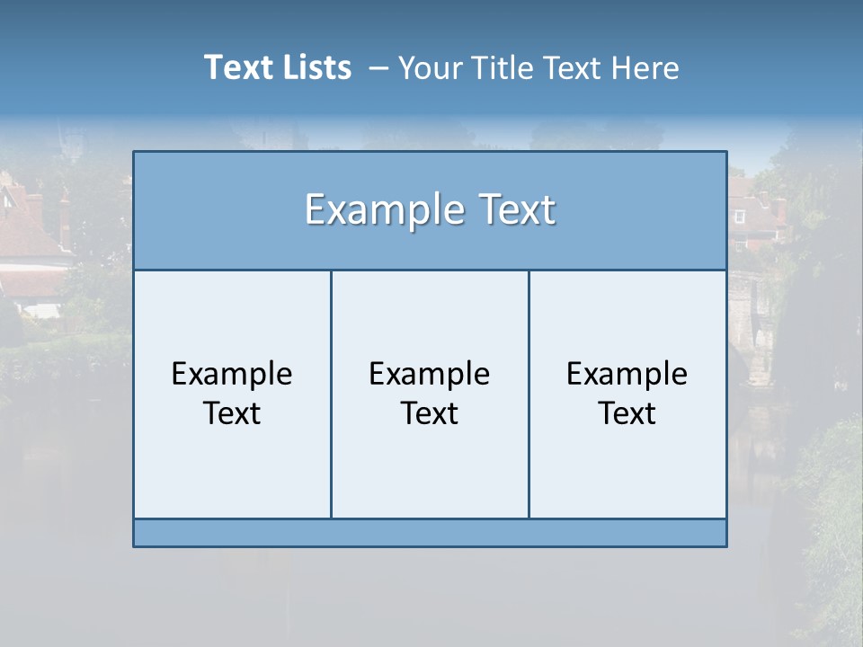 Tidal Maidstone Medway PowerPoint Template