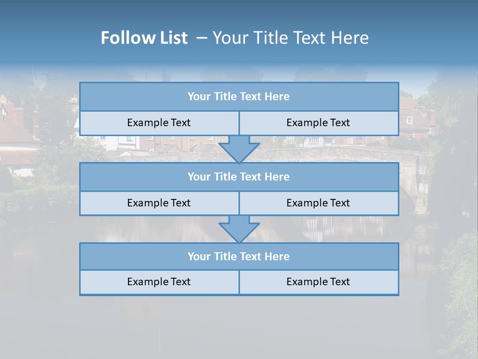 Tidal Maidstone Medway PowerPoint Template