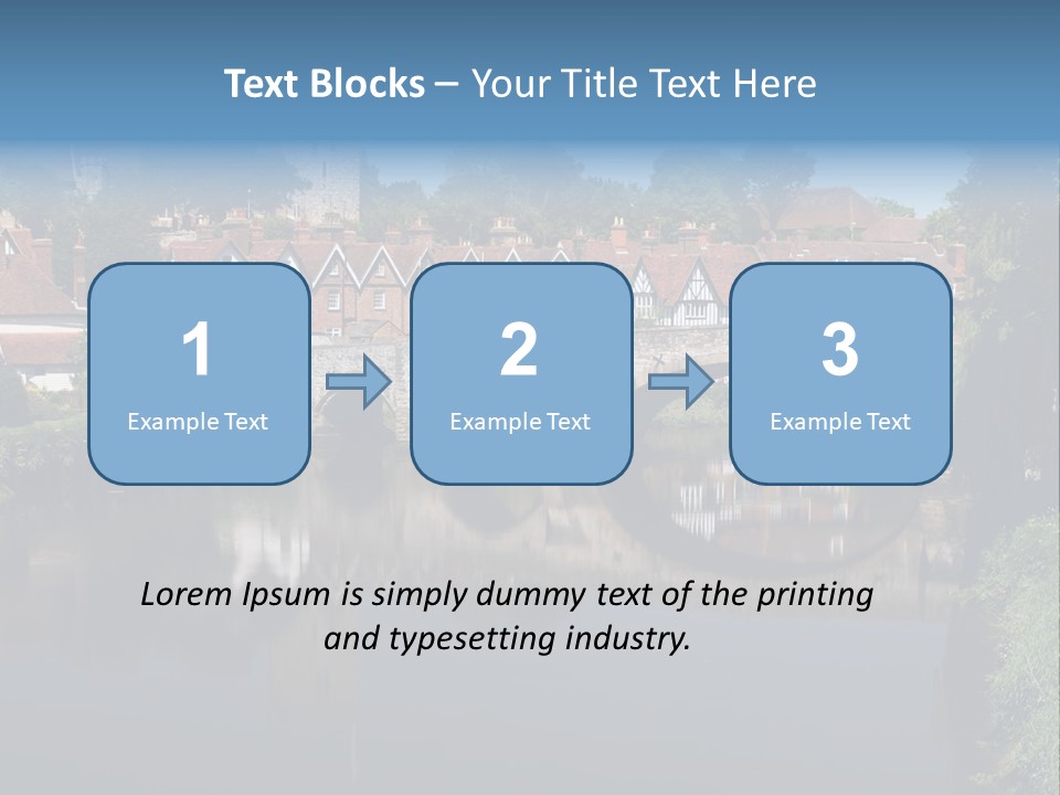 Tidal Maidstone Medway PowerPoint Template