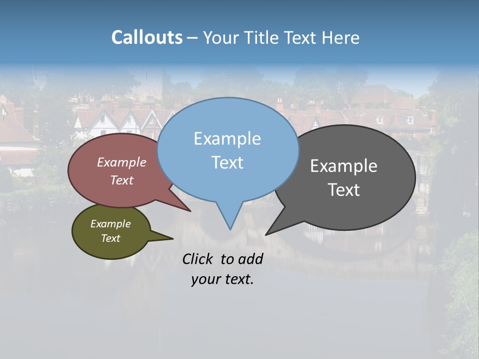 Tidal Maidstone Medway PowerPoint Template