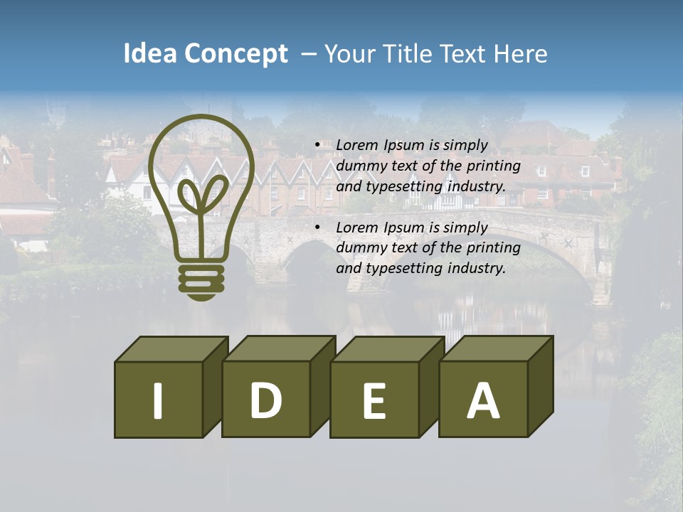Tidal Maidstone Medway PowerPoint Template