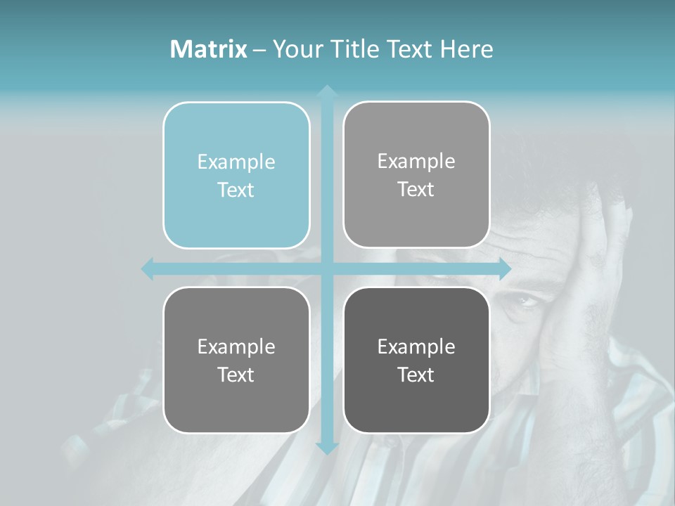 Wrinkle Unshaven Loneliness PowerPoint Template