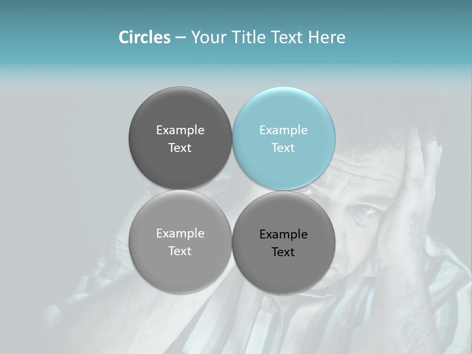 Wrinkle Unshaven Loneliness PowerPoint Template