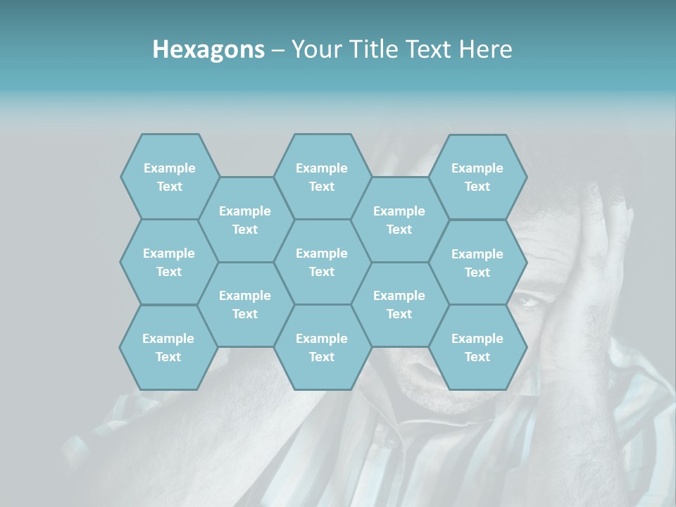 Wrinkle Unshaven Loneliness PowerPoint Template