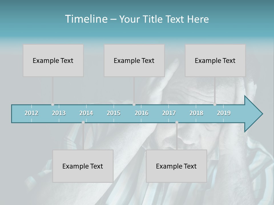 Wrinkle Unshaven Loneliness PowerPoint Template