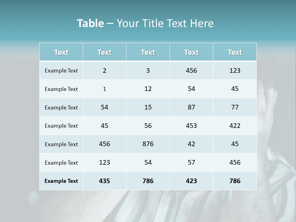 Wrinkle Unshaven Loneliness PowerPoint Template
