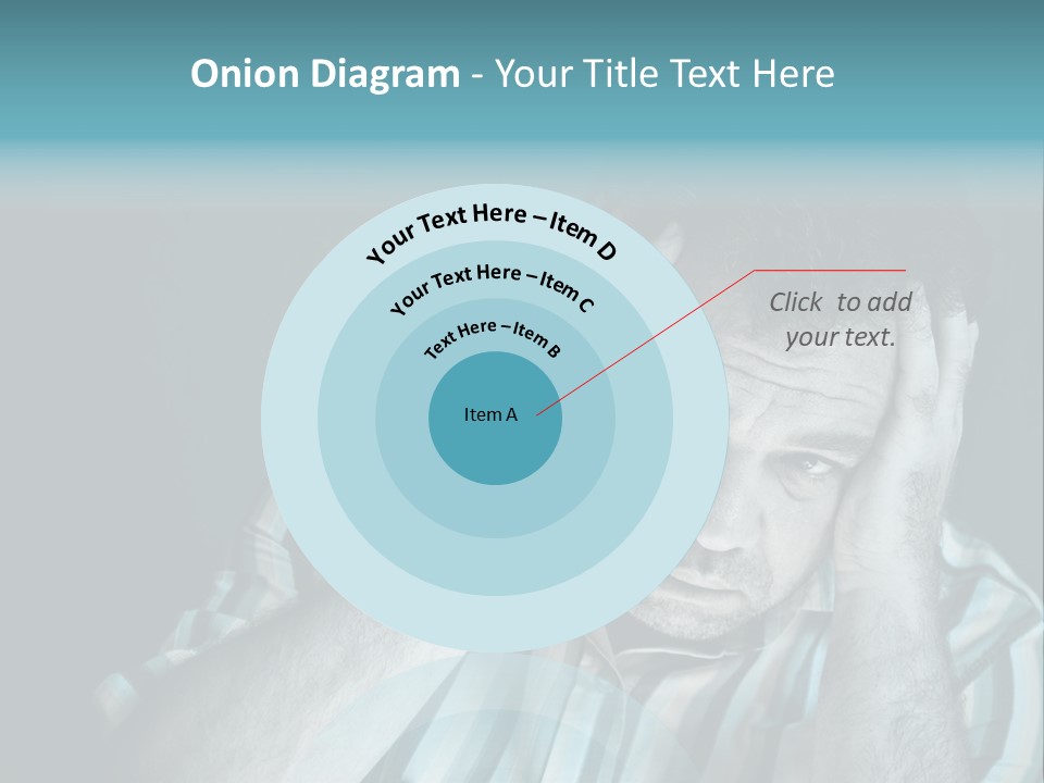 Wrinkle Unshaven Loneliness PowerPoint Template