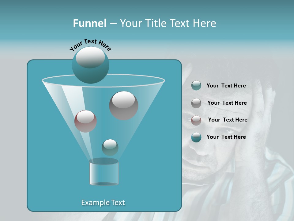 Wrinkle Unshaven Loneliness PowerPoint Template