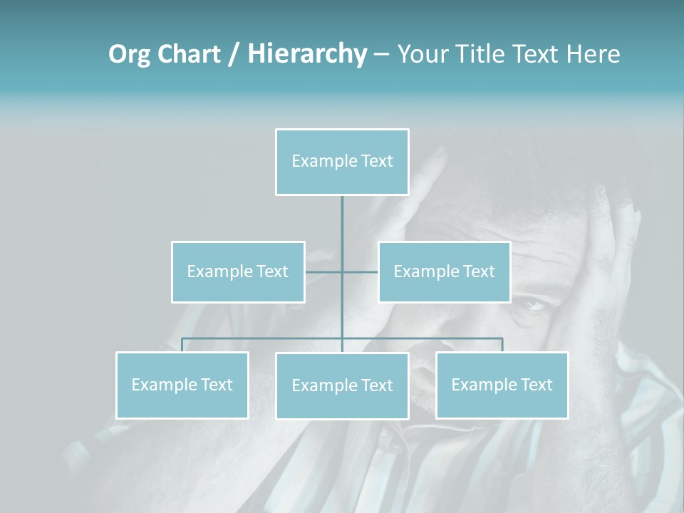 Wrinkle Unshaven Loneliness PowerPoint Template