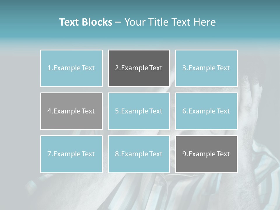 Wrinkle Unshaven Loneliness PowerPoint Template