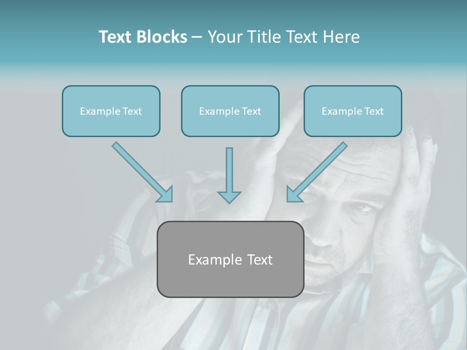 Wrinkle Unshaven Loneliness PowerPoint Template