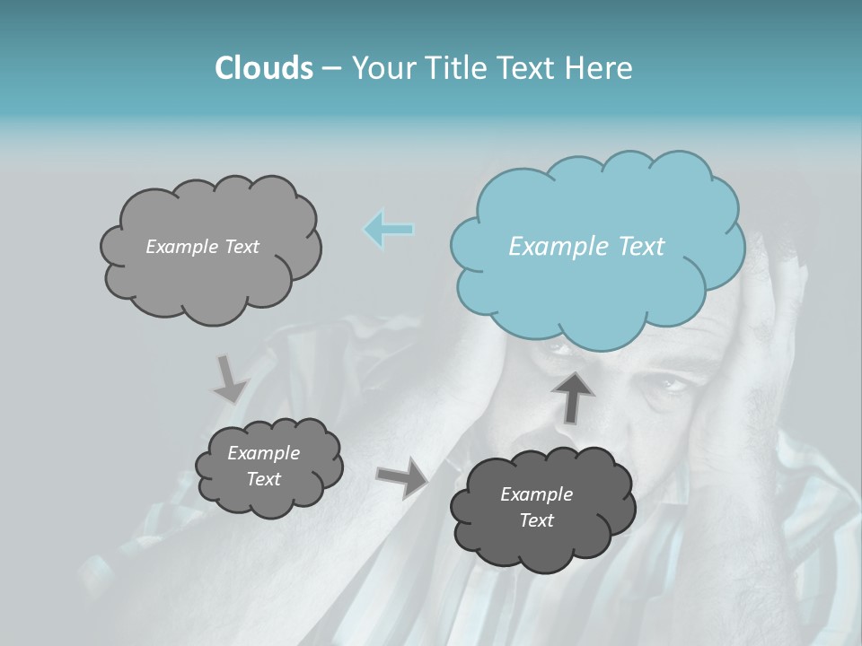 Wrinkle Unshaven Loneliness PowerPoint Template