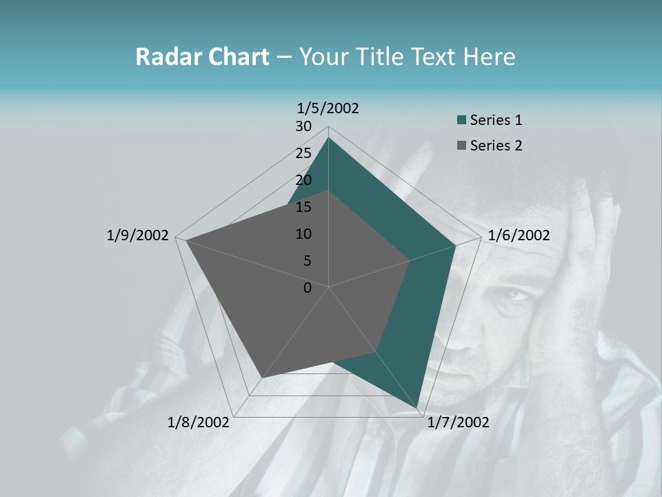 Wrinkle Unshaven Loneliness PowerPoint Template