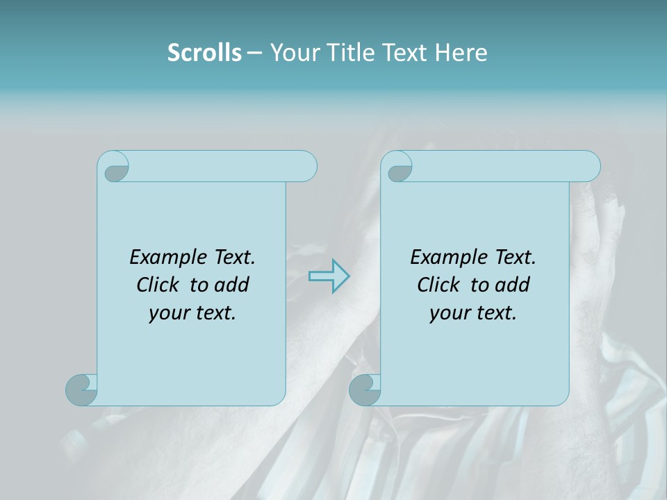 Wrinkle Unshaven Loneliness PowerPoint Template