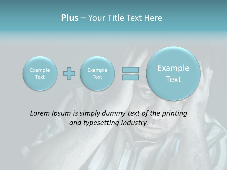 Wrinkle Unshaven Loneliness PowerPoint Template