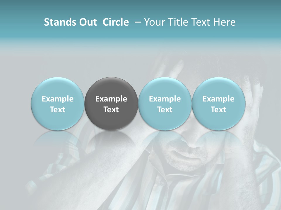 Wrinkle Unshaven Loneliness PowerPoint Template