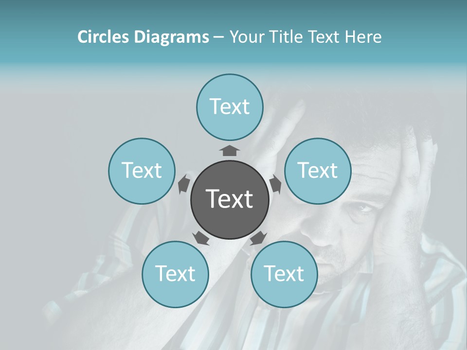 Wrinkle Unshaven Loneliness PowerPoint Template