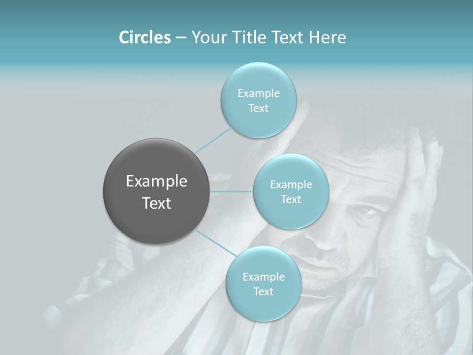 Wrinkle Unshaven Loneliness PowerPoint Template