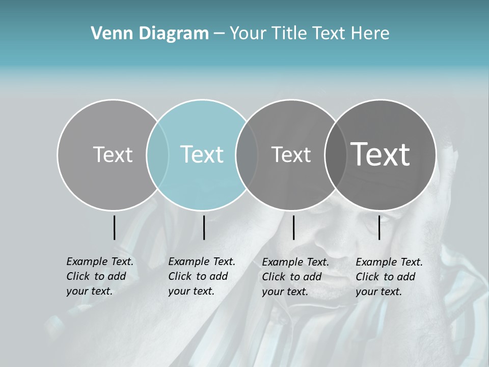 Wrinkle Unshaven Loneliness PowerPoint Template
