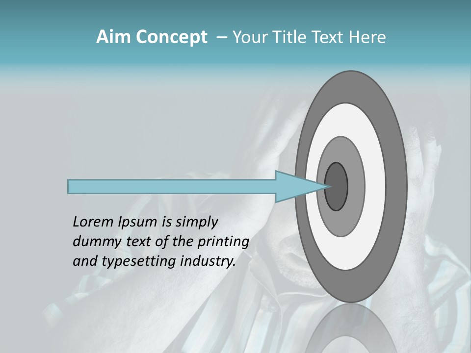 Wrinkle Unshaven Loneliness PowerPoint Template