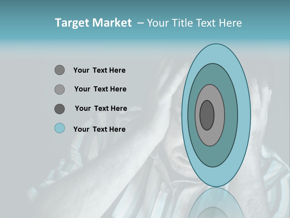 Wrinkle Unshaven Loneliness PowerPoint Template