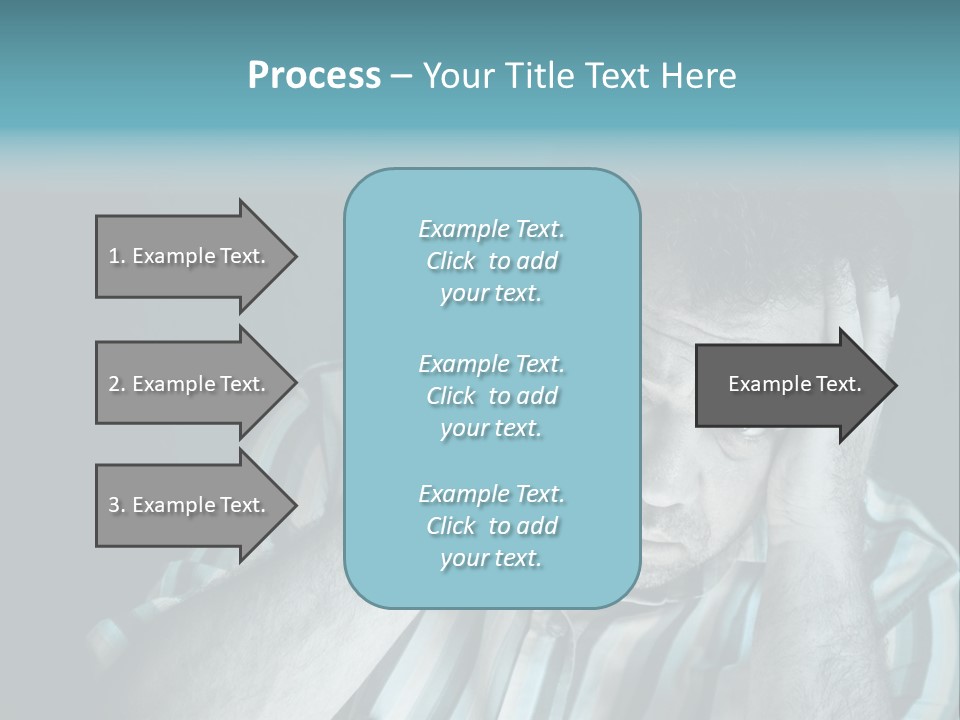 Wrinkle Unshaven Loneliness PowerPoint Template