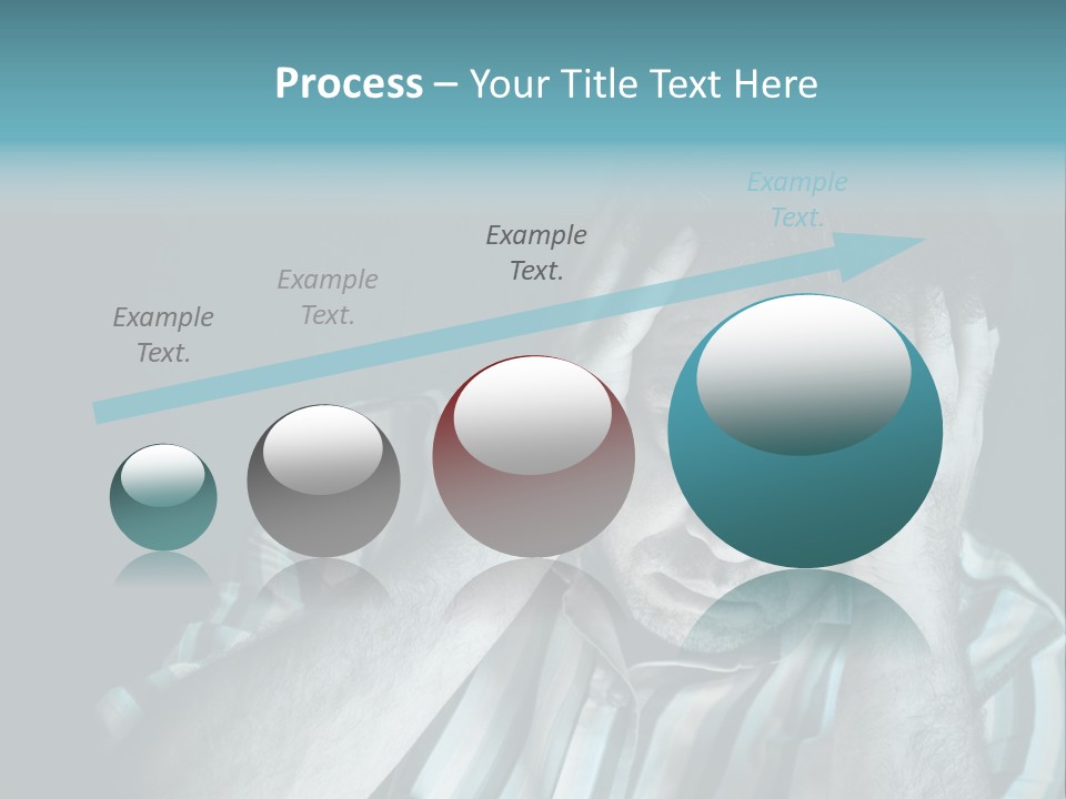 Wrinkle Unshaven Loneliness PowerPoint Template