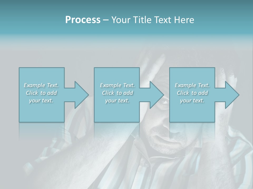 Wrinkle Unshaven Loneliness PowerPoint Template