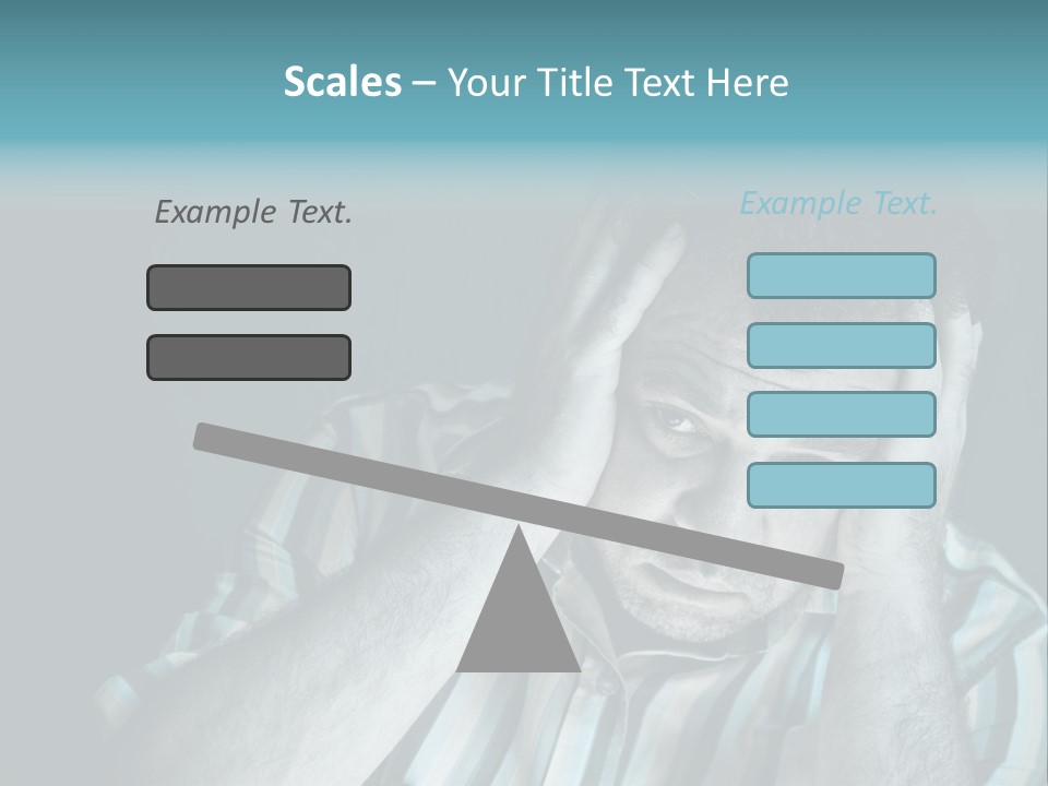 Wrinkle Unshaven Loneliness PowerPoint Template
