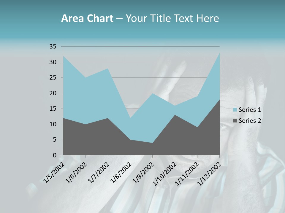 Wrinkle Unshaven Loneliness PowerPoint Template