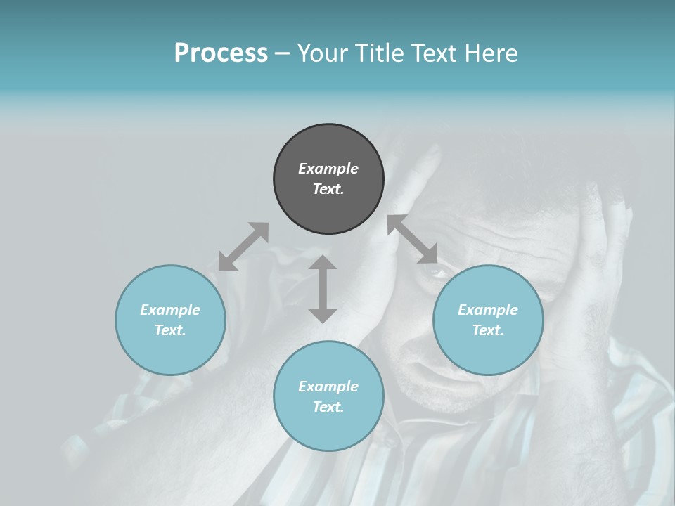 Wrinkle Unshaven Loneliness PowerPoint Template