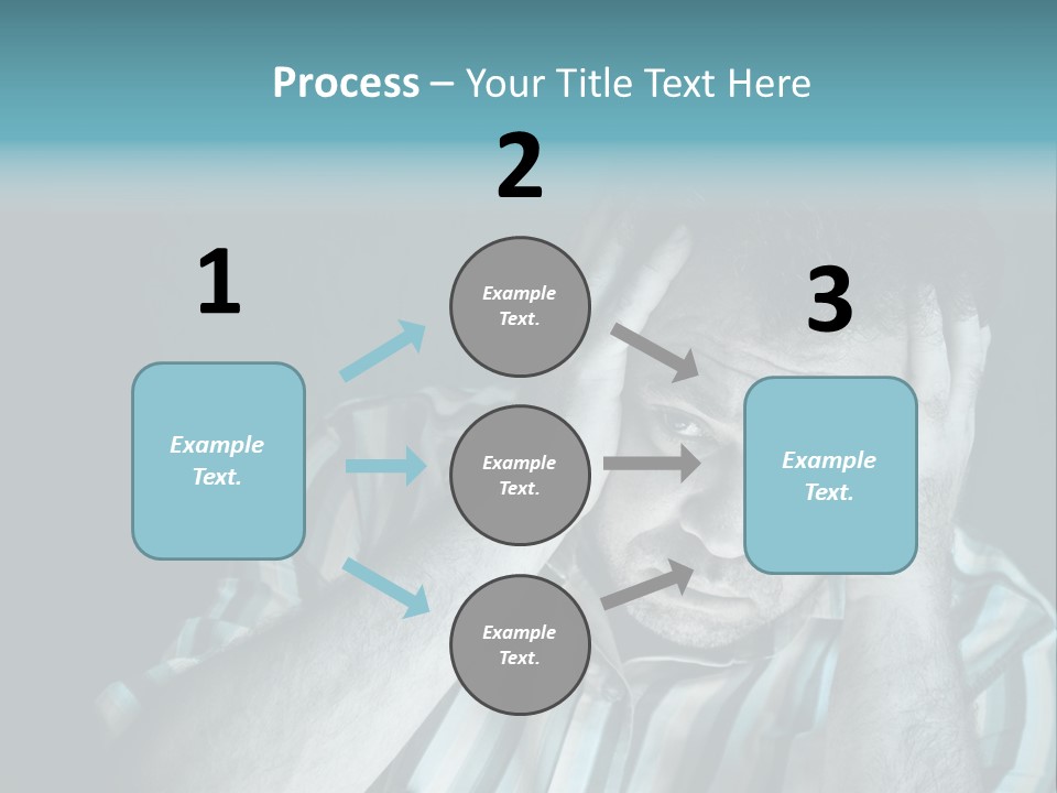 Wrinkle Unshaven Loneliness PowerPoint Template