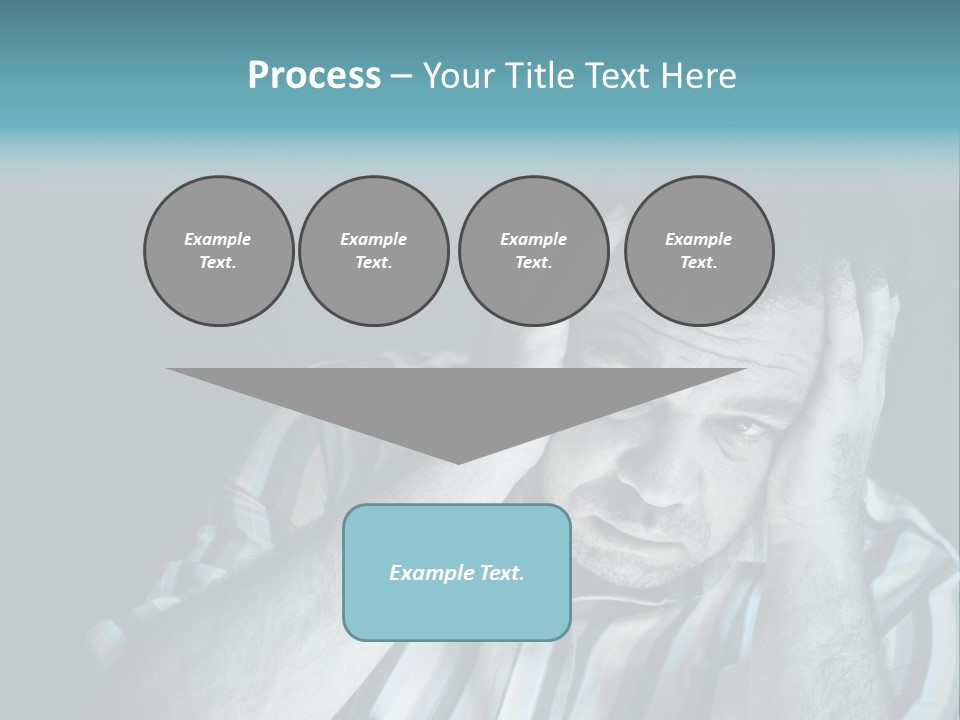 Wrinkle Unshaven Loneliness PowerPoint Template