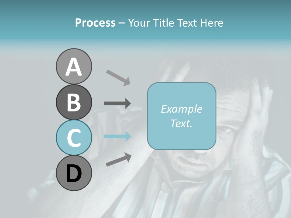 Wrinkle Unshaven Loneliness PowerPoint Template