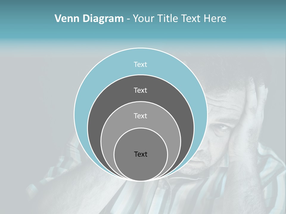 Wrinkle Unshaven Loneliness PowerPoint Template