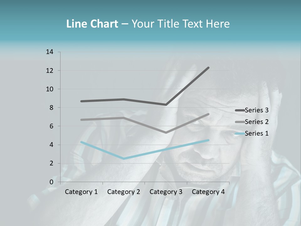 Wrinkle Unshaven Loneliness PowerPoint Template