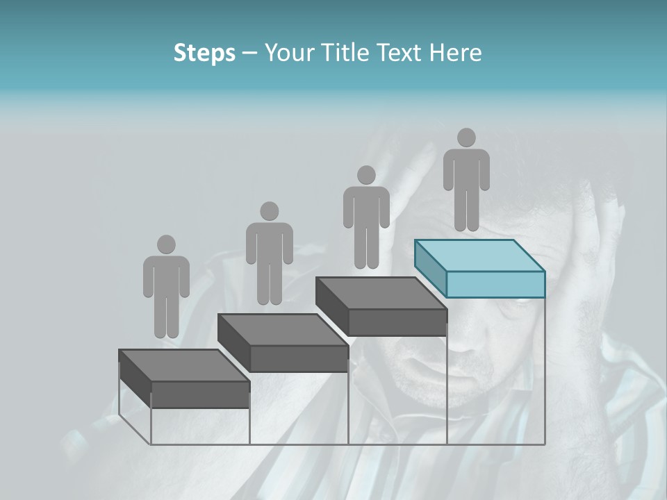 Wrinkle Unshaven Loneliness PowerPoint Template