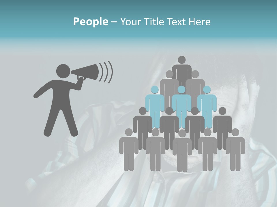 Wrinkle Unshaven Loneliness PowerPoint Template