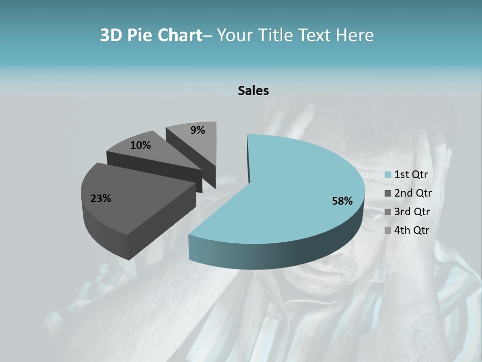 Wrinkle Unshaven Loneliness PowerPoint Template