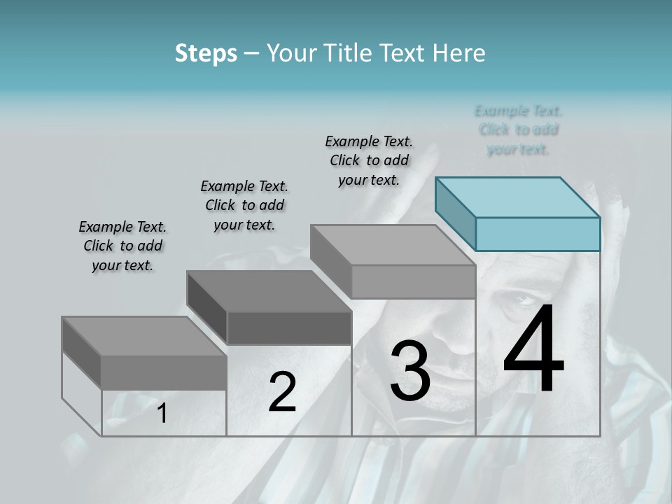 Wrinkle Unshaven Loneliness PowerPoint Template