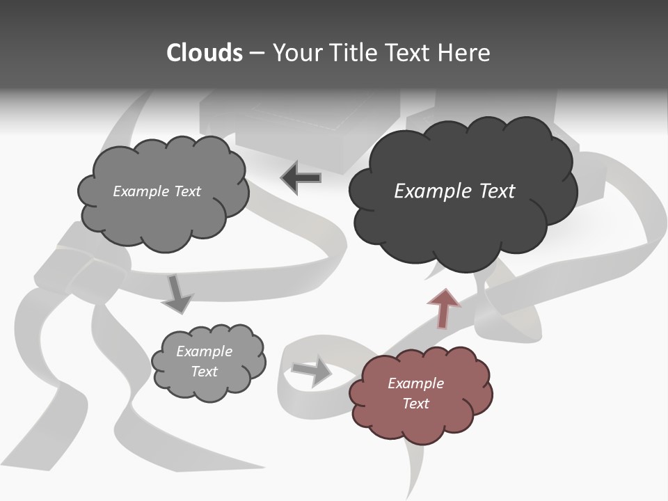 White Tfilin Vector PowerPoint Template