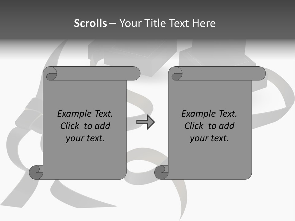 White Tfilin Vector PowerPoint Template