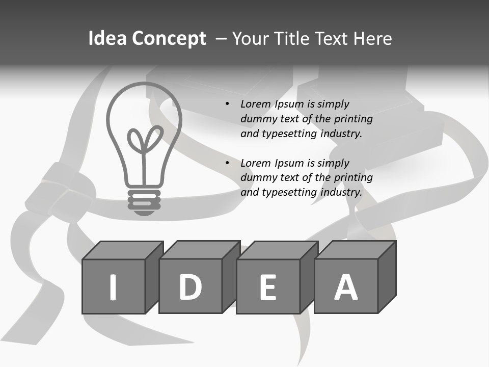 White Tfilin Vector PowerPoint Template