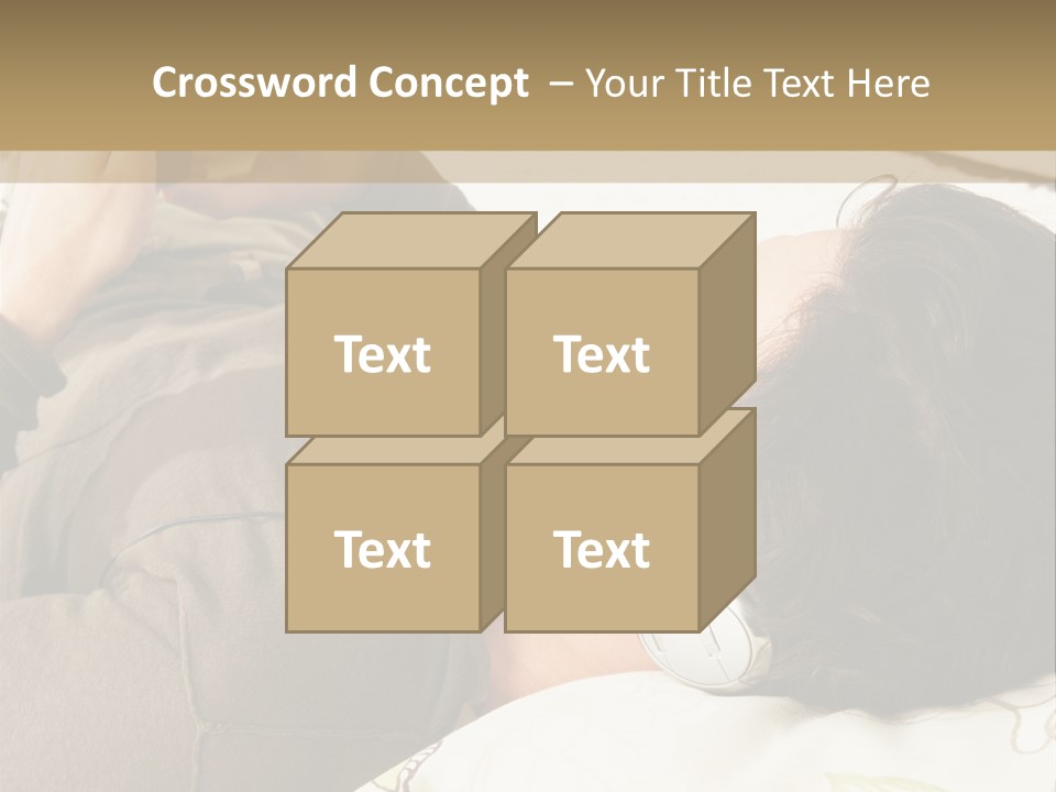 Caucasian Male Lying PowerPoint Template