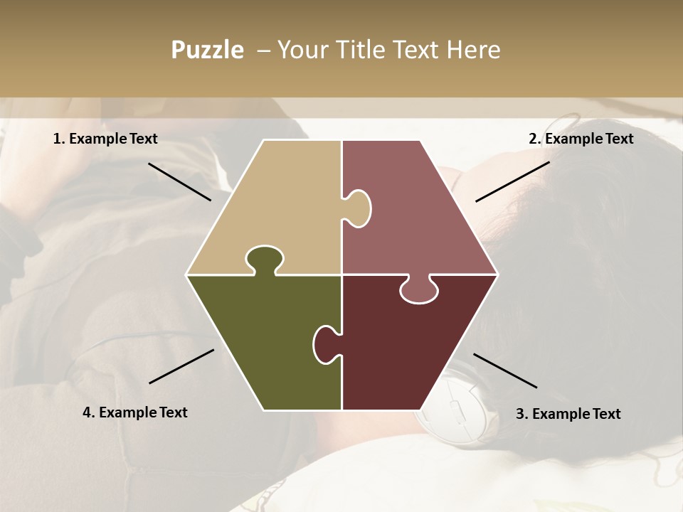 Caucasian Male Lying PowerPoint Template