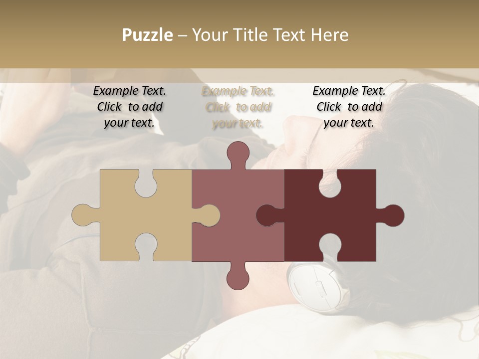 Caucasian Male Lying PowerPoint Template