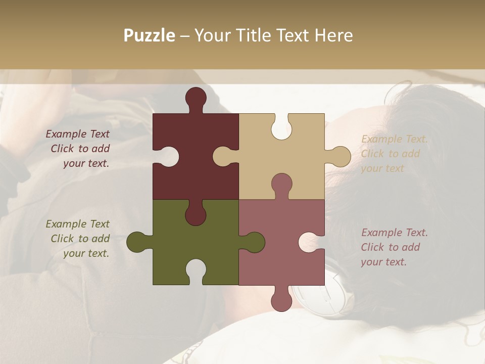 Caucasian Male Lying PowerPoint Template